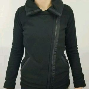 Lululemon Athletica Fleece Moto Jacket Size 4
